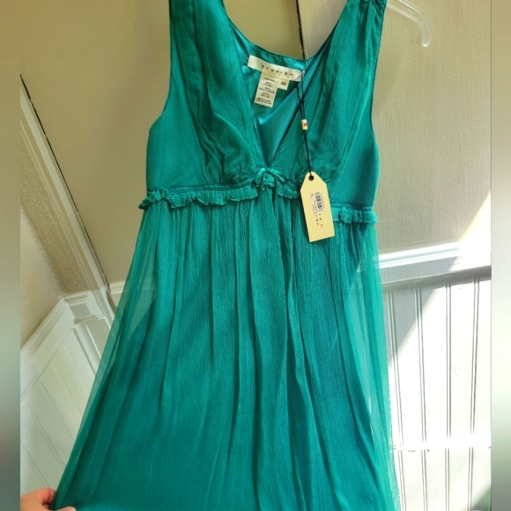 Teal Sleeveless Dress